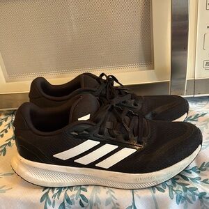 Adidas Black and White Athletic Shoes Classic Design